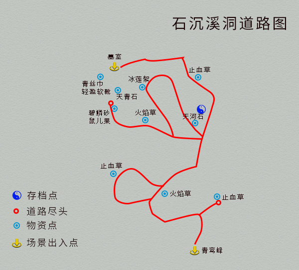 单机游戏《仙剑4》完整图文攻略，详细地图物资标记